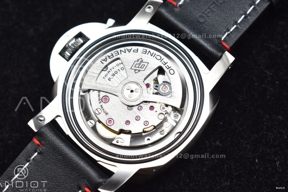 Green PAM732 Dial 999 Brown Edition TTF Strap Dark P  Upgraded Leather 1:1 on Best 0707